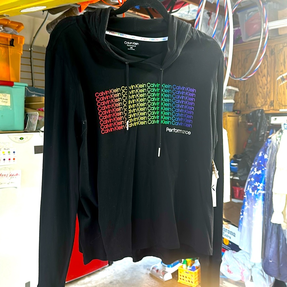 NWTs CK hooded shirt